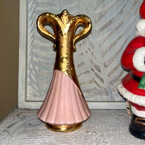 Savoy China Weeping Gold Vase 50s/60s Vintage Mid Century 🎉 HOST PICK 🎉 - Picture 2 of 16